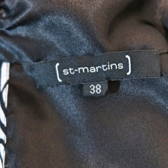 St-Martins Multicolor Empire Waist Midi Dress Size 38 - Picture 9 of 10